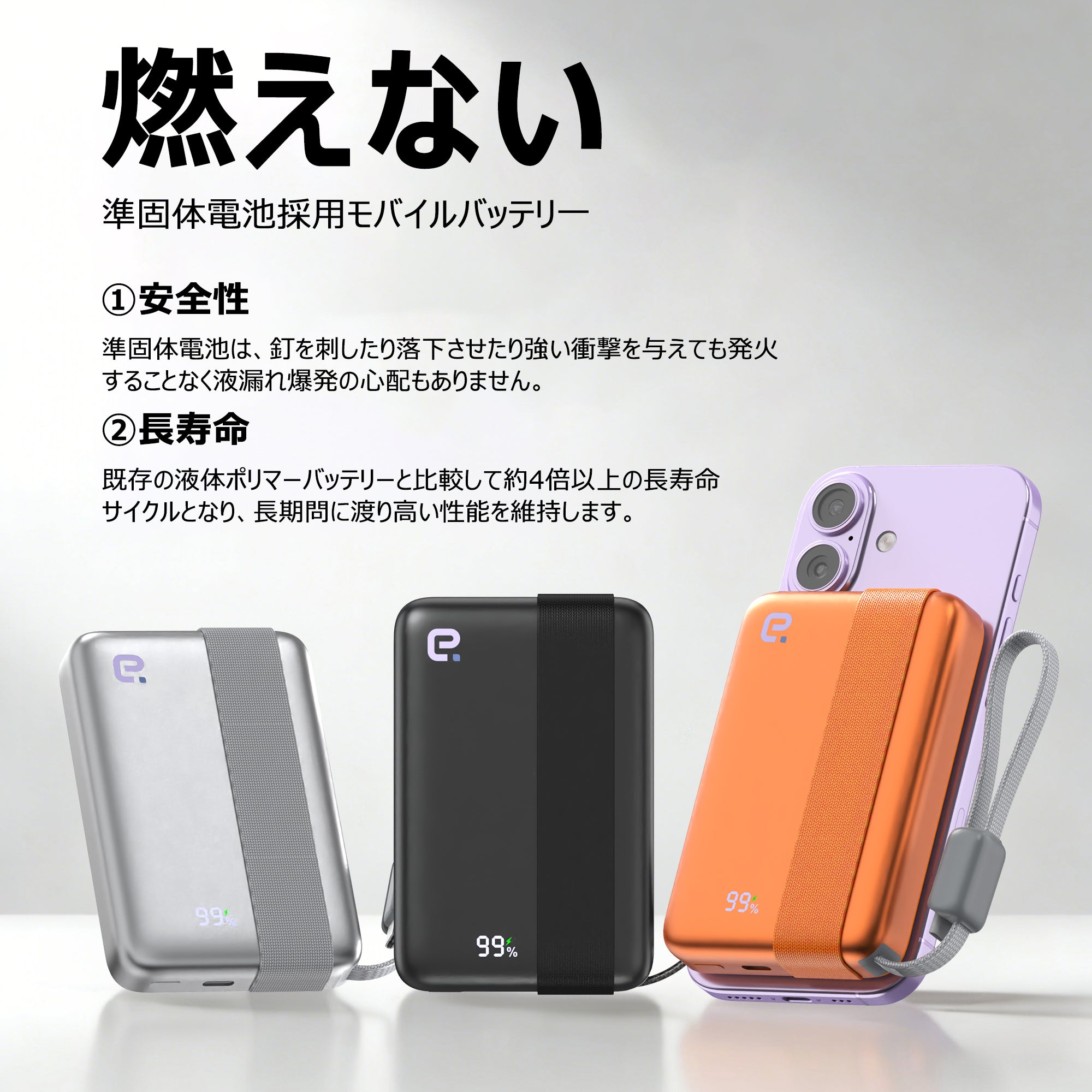 NEOCORE MAX+ 10000mAhモバイルバッテリー マグセーフ ATL準固体セル採用